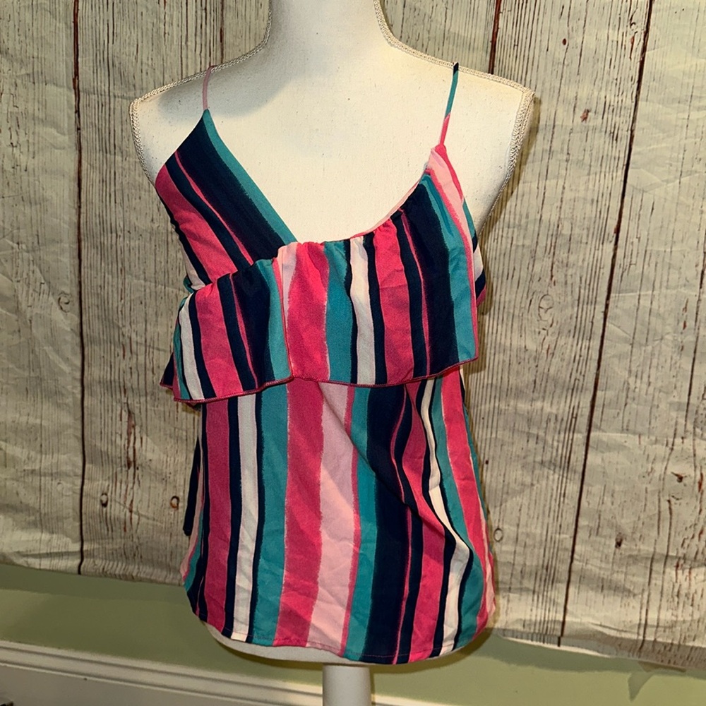 Pink lily tank top